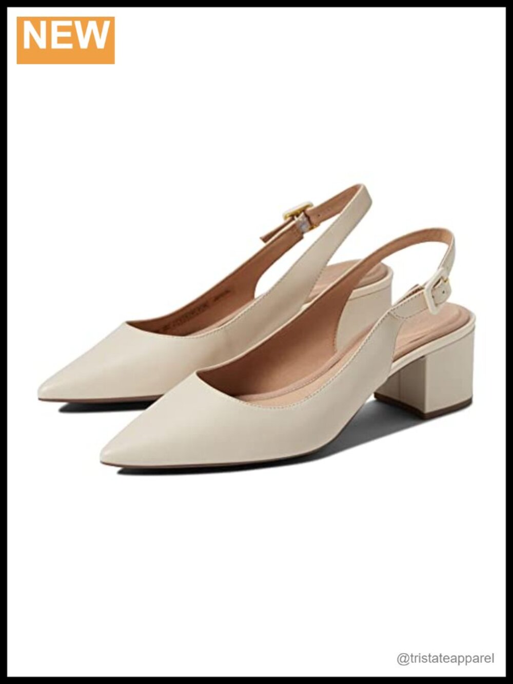 Rockport Total Motion Noelle Sling Pump Block Heel Closed Toe